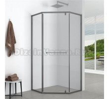 Душевой уголок Olive'S Kabrera KB-90C5-SW-GB 90х90 см, профиль черный, стекло прозрачное