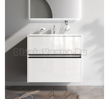 Тумба под раковину без столешницы AM.PM Sense 80 подвесная, 2 ящика, белый глянец