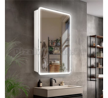 Зеркало-шкаф Style Line Каре 40 с подсветкой, сенсор с диммером, белое