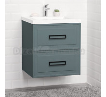 Тумба с раковиной Itana Pino 60 подвесная, веллюто авокадо