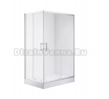 Душевой уголок Olive'S Mino 120х80 см, профиль хром, стекло прозрачное