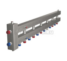 Гидравлическая стрелка Rispa ГРУ+КМГ 60-7ВН 60 кВт, с 3-мя кронштейнами, нержавеющая сталь