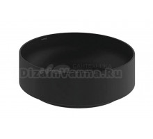 Накладная раковина Kludi RESA R 58CW1039 40 матовая черная, круглая, фаянс