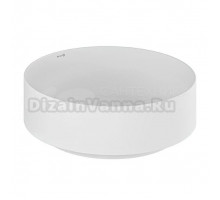 Накладная раковина Kludi RESA R 58CW1053 40 матовая белая, круглая, фаянс