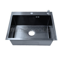 Комплект AZARIO Nicole AZB5050H1 нержавеющая сталь черная, соты, с дозатором