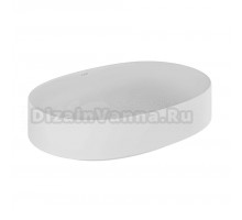 Накладная раковина Kludi RESA O 58CW2053 60 матовая белая, овальная, фаянс