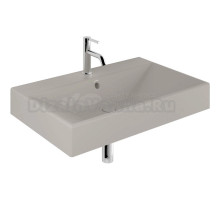 Раковина подвесная Kludi RESA 59WW81O2 81 матовая серая, прямоугольная, фаянс
