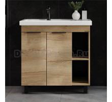 Тумба под раковину без столешницы Onika Легран 80 напольная, дуб галифакс