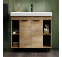 Тумба под раковину без столешницы Onika Легран 90 напольная, дуб галифакс