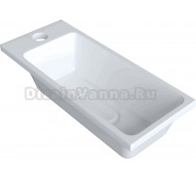 Раковина маленькая в туалет DIWO Элиста 50 глянцевая белая, прямоугольная