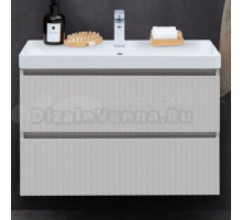 Тумба с раковиной Logan REEF 80 подвесная, 2 ящика, бежевая