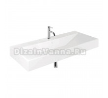 Раковина подвесная Kludi RESA 59WW12143 121 глянцевая белая, прямоугольная, фаянс