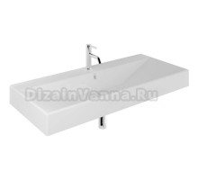 Раковина подвесная Kludi RESA 59WW12153 121 матовая белая, прямоугольная, фаянс