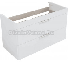 Тумба под раковину без столешницы Aquanet Ирис new 100 подвесная, белая глянцевая