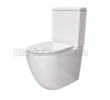 Унитаз-компакт напольный GID Convexo Tn2188 безободковый, с микролифтом, белый
