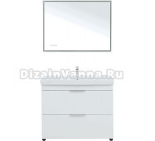 Мебель для ванной комнаты Aquanet Ирис new 100 напольная, 2 ящика