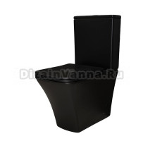 Унитаз-компакт напольный GID Cuadrado Tn2184Bm безободковый, с микролифтом, матовый черный