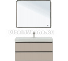 Мебель для ванной комнаты Aquanet Вега 100 подвесная, бежевая