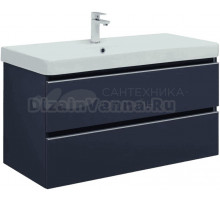 Тумба с раковиной Aquanet Вега 100 подвесная, маренго