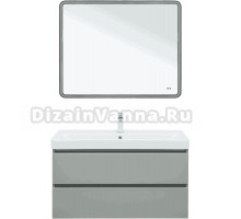 Мебель для ванной комнаты Aquanet Вега 100 подвесная, мисти грин