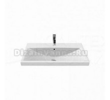 Мебельная раковина Керамин 4810531157786 70 накладная, глянцевая белая, прямоугольная, фаянс