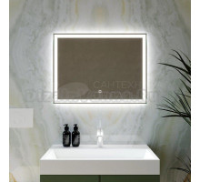 Зеркало Mixline Норма -Лайт 80 с подсветкой, алюминиевый профиль