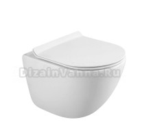 Унитаз подвесной BelBagno Amanda BB051CHR BB076SC с микролифтом, безободковый