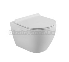 Унитаз подвесной Cezares Stylus CZR-6601-TH-TOR безободковый, сиденье CZR-076-SC с микролифтом