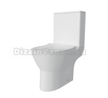 Унитаз-компакт напольный Maretti Ritta RI10NBM58-844 безободковый, с микролифтом, белый