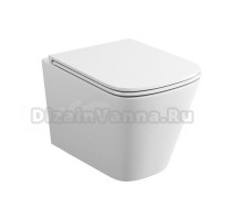 Унитаз подвесной Maretti Umbria UM10PBM76-844 безободковый, с микролифтом, белый