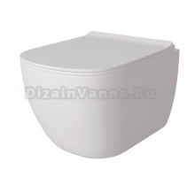 Унитаз подвесной Maretti Eleganza EN10PBM10-844 безободковый, с микролифтом, белый