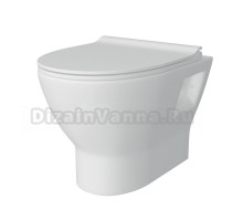 Унитаз подвесной Maretti Ritta RI10PBM53-844 безободковый, с микролифтом, белый