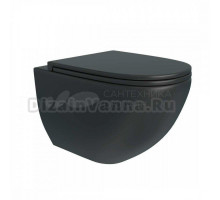 Унитаз подвесной Maretti Elena EA10PBM61-560 безободковый, с микролифтом, черный