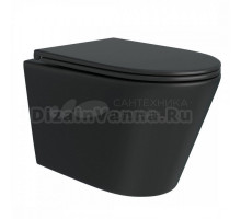 Унитаз подвесной Maretti Florenza FL10PBM97-560 безободковый, с микролифтом, черный