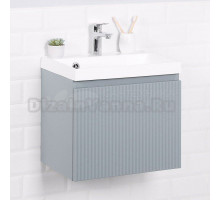 Тумба с раковиной Itana Kate 50 подвесная, светло-серая