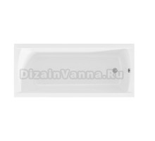 Акриловая ванна 1MarKa Modern 180x80 см, пристенная, белая, с каркасом