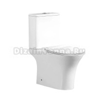 Унитаз-компакт напольный Tokito Tatsumaki AIKO глянцевый белый