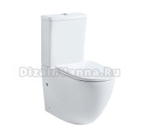 Унитаз-компакт напольный Tokito Tatsumaki KUMA глянцевый белый