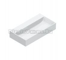 Раковина подвесная Catalano Premium 0220650001 65х35 глянцевая белая, прямоугольная