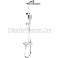 Душевая стойка Gappo G83 G2483-8 белая, хром