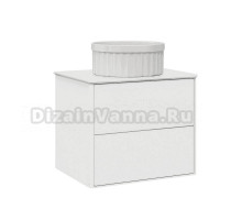 Тумба с раковиной Belux Джаз 60 подвесная, белая глянцевая