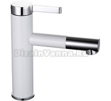 Смеситель для раковины Frap H52 F1052-14 белый, хром