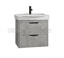 Тумба с раковиной Belux Неман 65 подвесная, бетон светлый