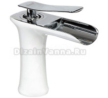 Смеситель для раковины Frap H52 F1052-52 белый, хром