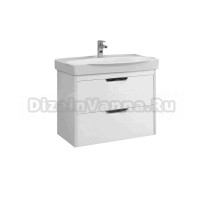 Тумба с раковиной Belux Неман 75 подвесная, белая глянцевая