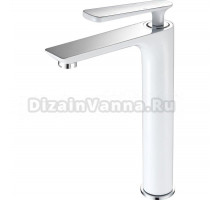 Смеситель для раковины Frap H52 F1052-56 белый, хром