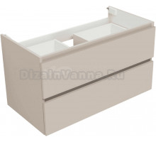 Тумба под раковину без столешницы Aquanet Вега 2.0 90 подвесная, бежевая матовая