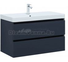 Тумба с раковиной Aquanet Вега 2.0 90 подвесная, маренго