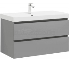 Тумба под раковину без столешницы Aquanet Вега 2.0 90 подвесная, мисти грин