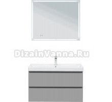 Мебель для ванной комнаты Aquanet Вега 2.0 90 подвесная, мисти грин